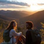 Female Hikers - Clove Creek Cabin