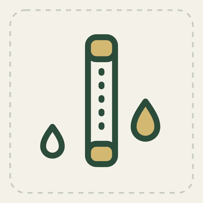 Illustration of a personal straw water filter