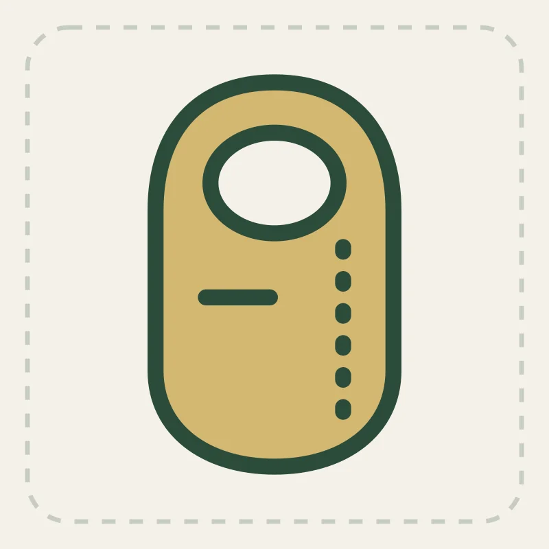Illustration of a sleeping bag